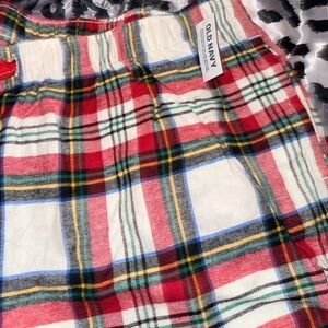 Old Navy Red Plaid Women's Loungewear Pants NWT